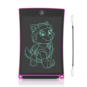 GUYU Colorful Doodle Board LCD Screen Writing Tablet Magnetic Drawing Board Erasable Doodles Notepad Gifts for Ages 3+ Black